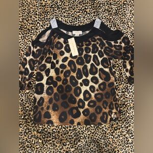 Leopard Print Women's Blouse